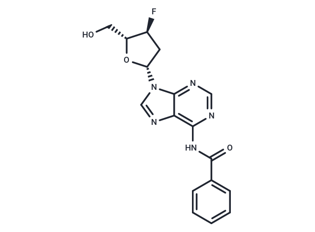 N6-benzoyl-3’-fluoro-2’,3’-dideoxyadenosine