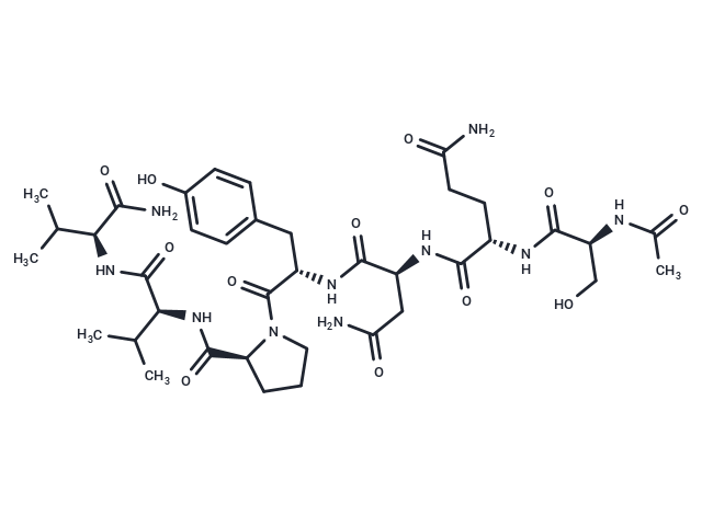 Ac-Ser-Gln-Asn-Tyr-Pro-Val-Val-NH2