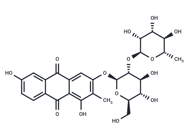 2-Methyl-1,3,6-trihydroxy-9,10-anthraquinone 3-O-α-rhamnosyl-(1→2)-β-glucoside