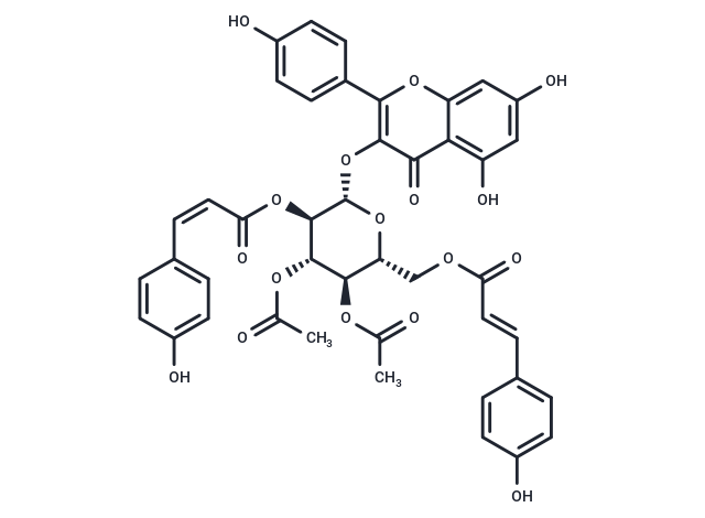 Kaempferol 3-O-(2'',4''-di-acetyl-3''-cis-p-coumaroyl-6''-trans-p-coumaroyl)-β-D-glucopyranoside