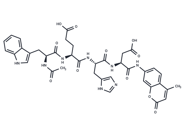 Ac-Trp-Glu-His-Asp-AMC