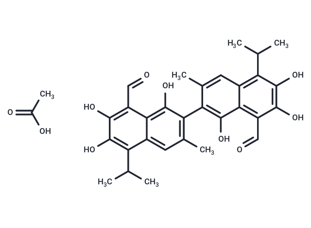 (R)-(-)-Gossypol acetic acid