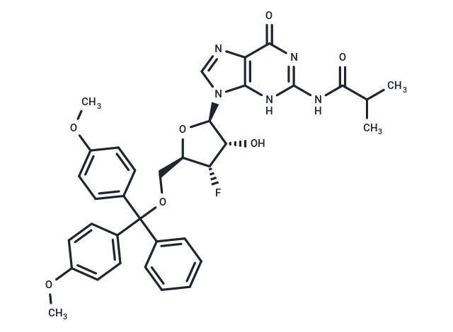 N2-iso-Butyroyl-5'-O-DMT-3'-deoxy-3'-fluoroguanosine