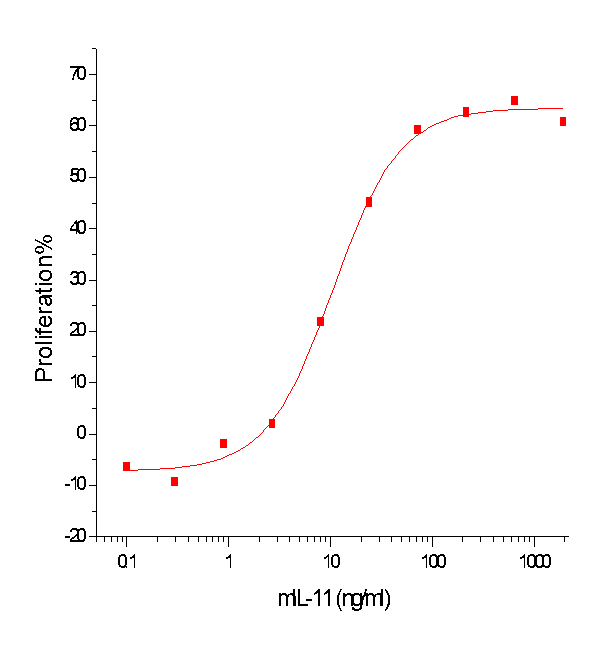 IL-11 Protein, Mouse, Recombinant