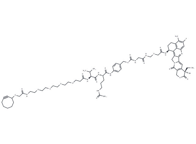 Cyclooctyne-O-amido-PEG4-VC-PAB-Gly-Gly-NH-O-CO-Exatecan