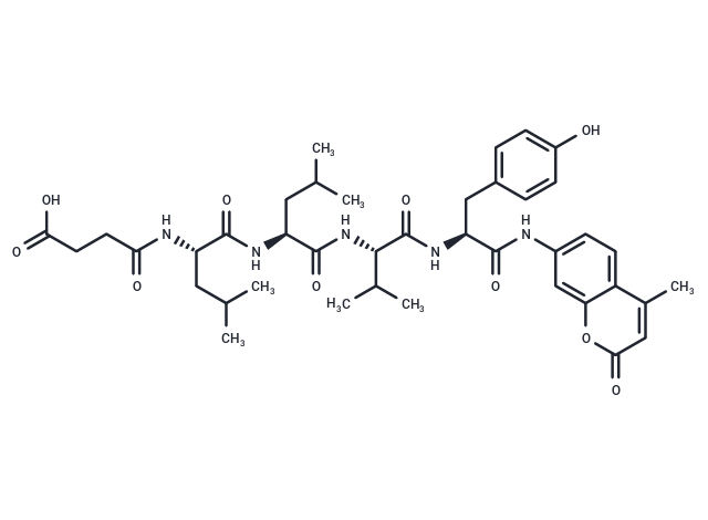 Suc-Leu-Leu-Val-Tyr-AMC